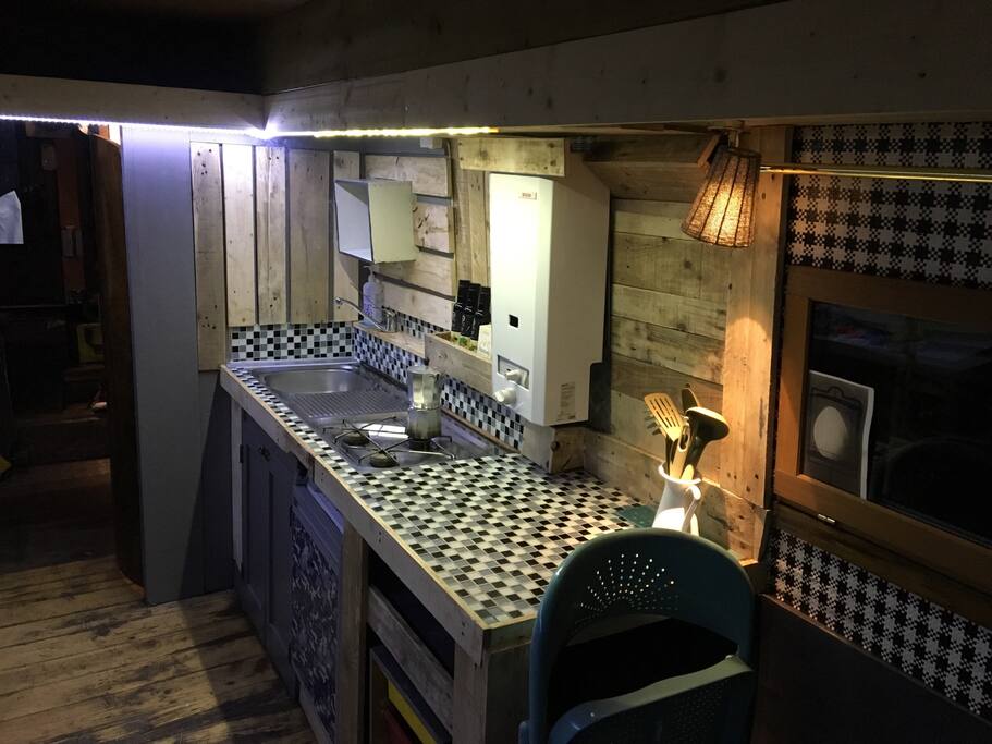 Kitchen area.
