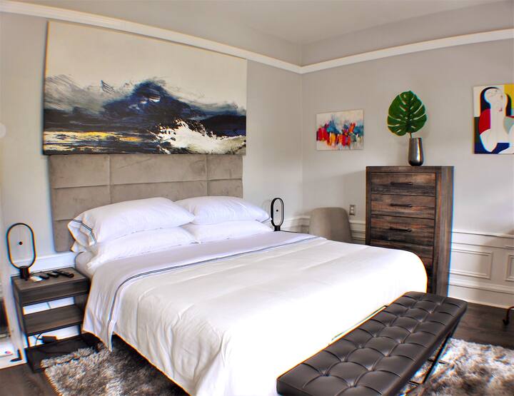 Plush pillows and electric profiling bed, ensures a sound, soothing and comfortable sleep.