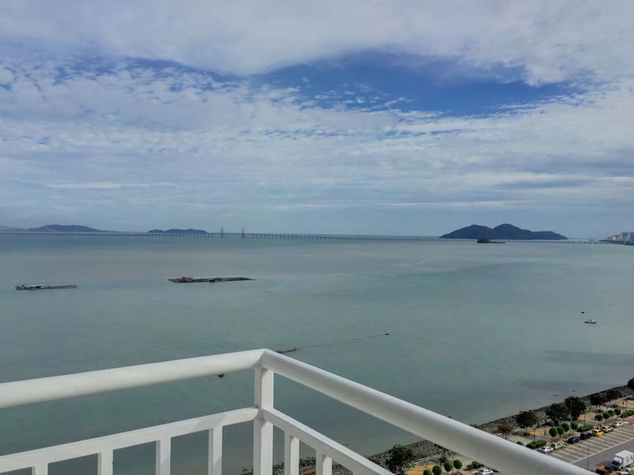 Full sea view from balcony.