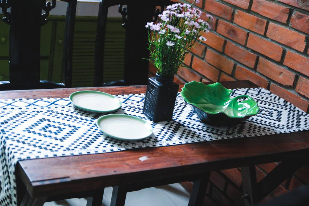 Table in the kitchen