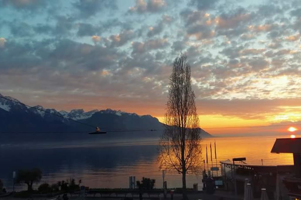 Sunset from the living room