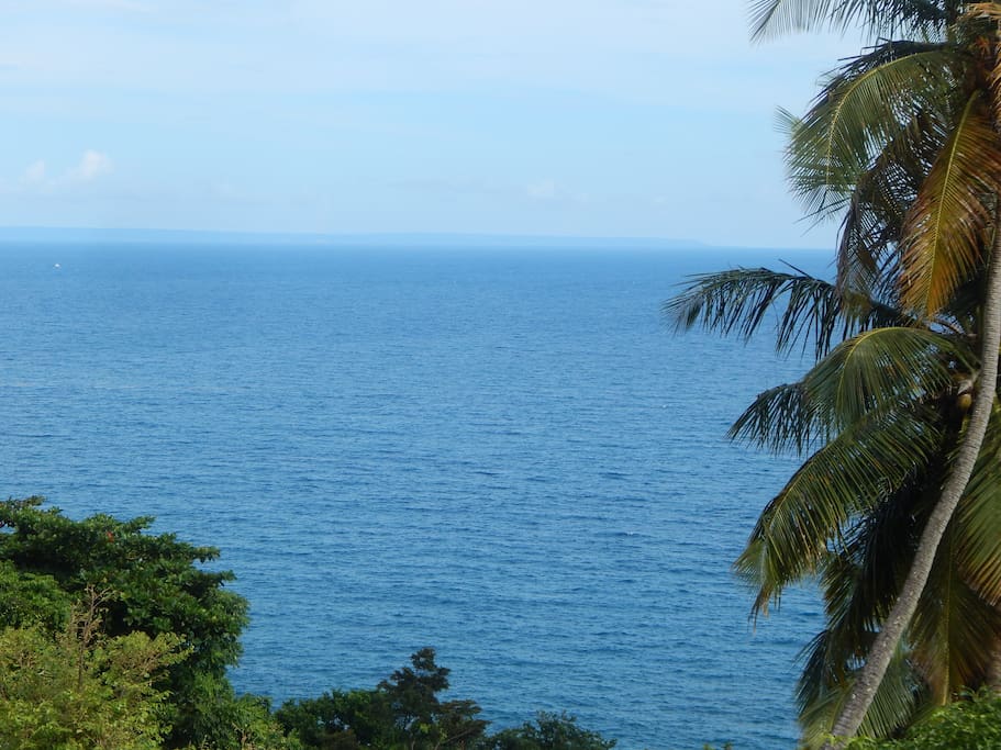 Vue sur mer depuis la terrasse