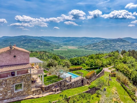 Villa over the hilltop