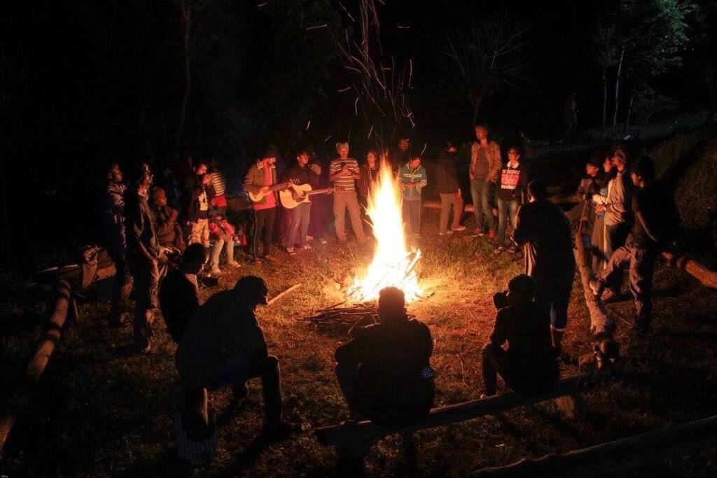 Campfire at Kodai camp