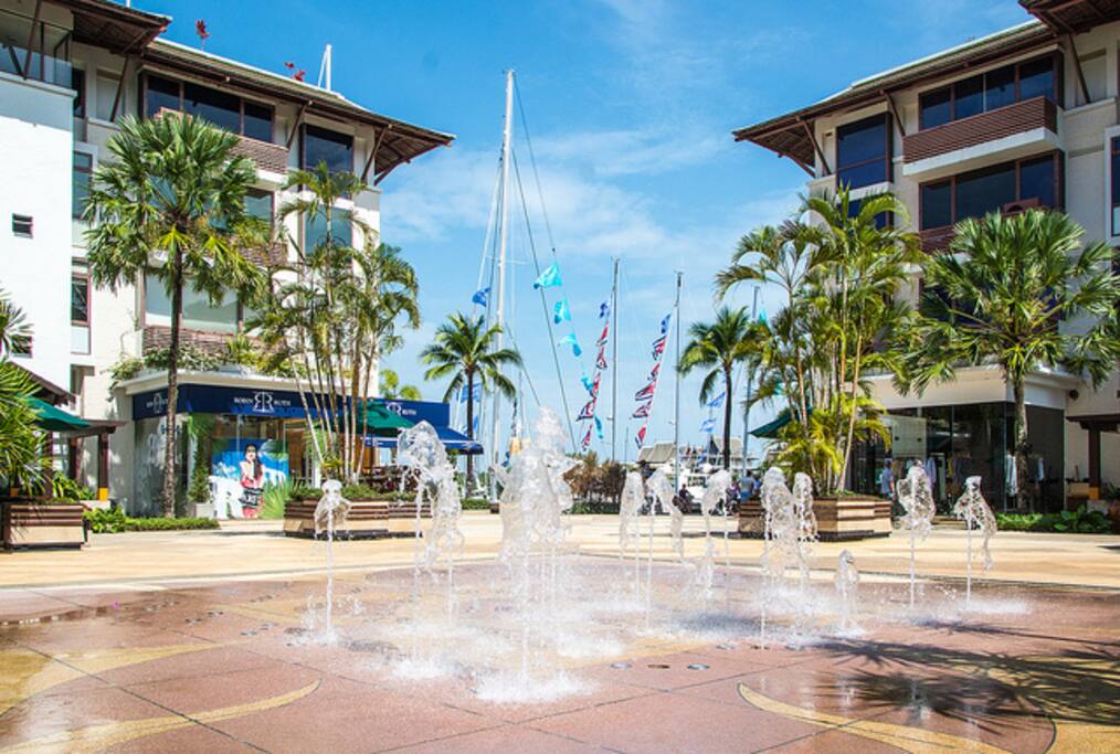 Entering the 5 star marina complex