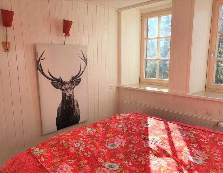 غرفة نوم في الطابق الأرضي