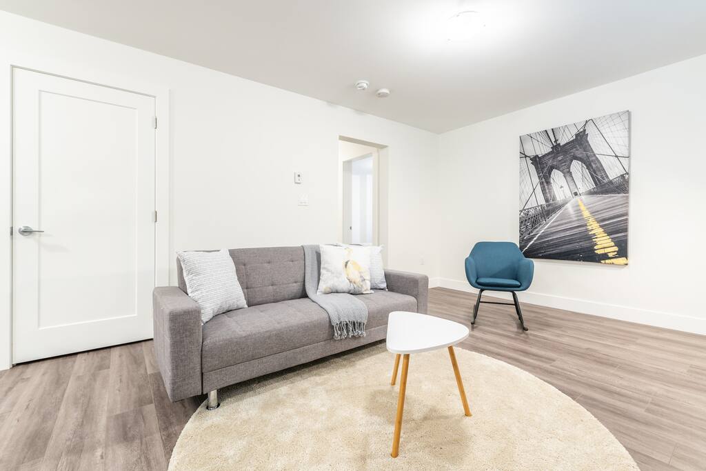 relaxing living room area
