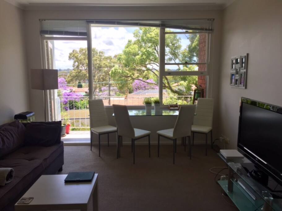Dining table with a view