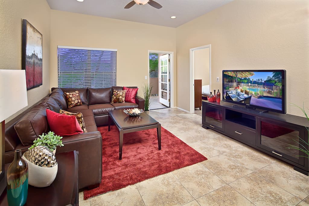Have a movie night and relax in the open space!