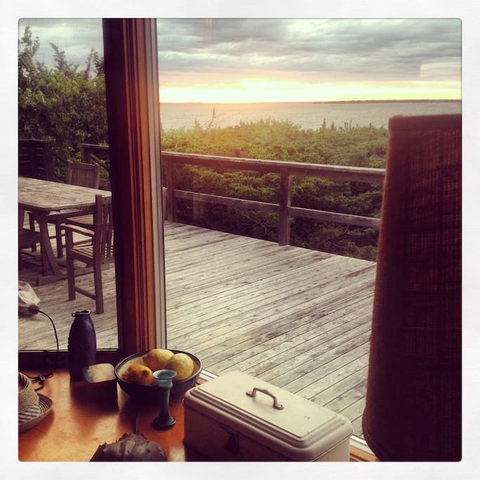 The view from the dining room table.