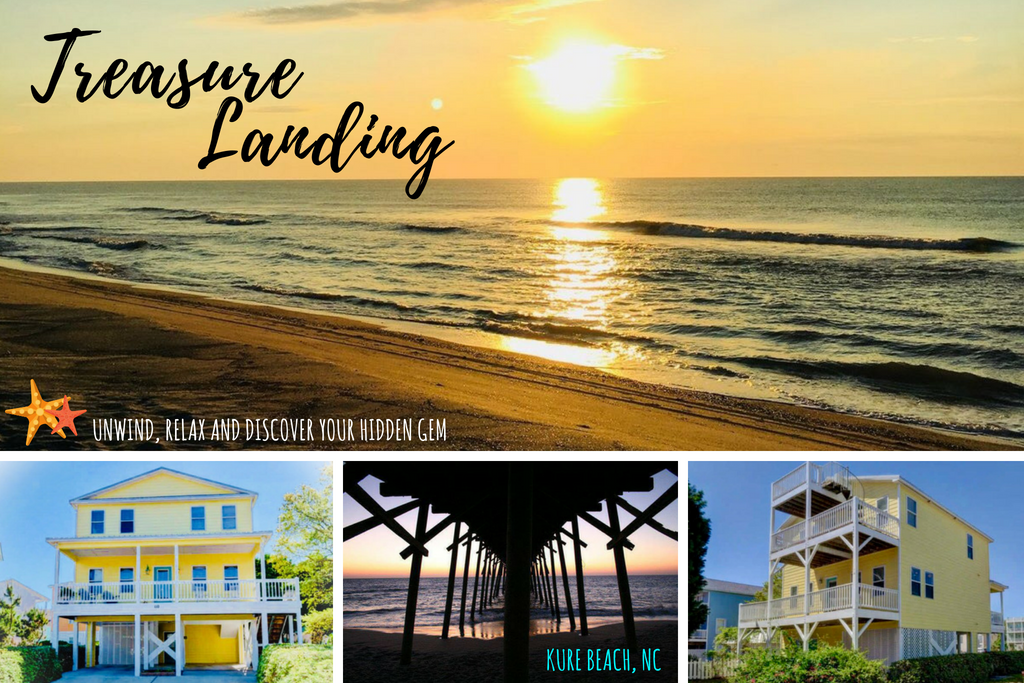 Two short blocks from the ocean with a private gazebo and beach access in Kure By the Sea!