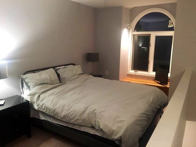 Beautiful loft bedroom with private entrance