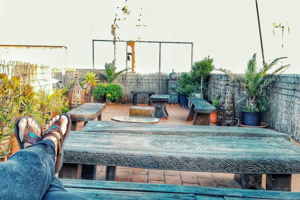Shared big terrace