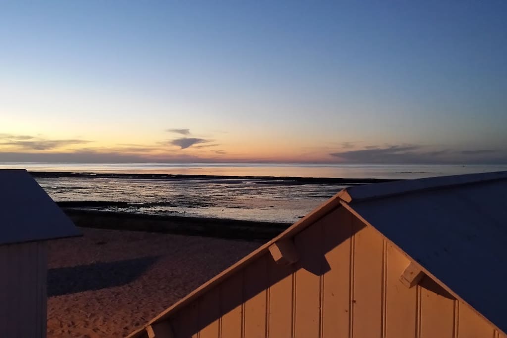 Les cabines de plage de Saint Aubin sur Mer