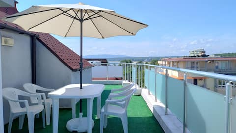 2bedroom to south beach with terrace and parking space