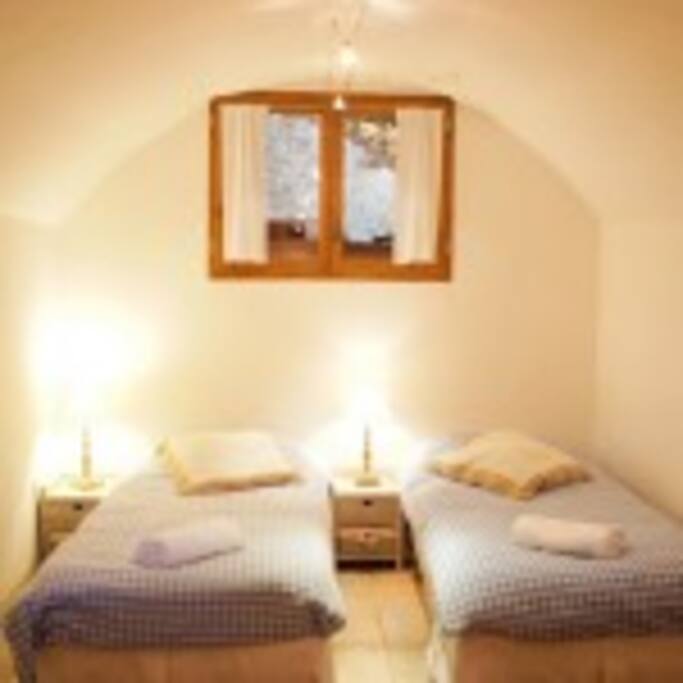 Single beds or a king-size bed are an option with and extra if required