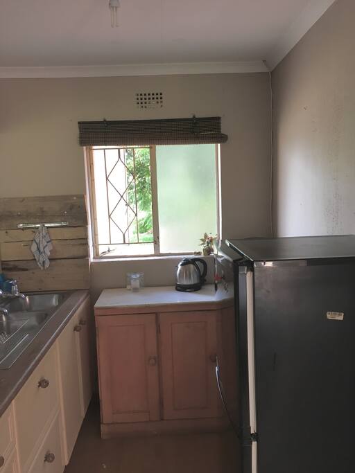 Functional kitchen with complimentary tea and coffee
