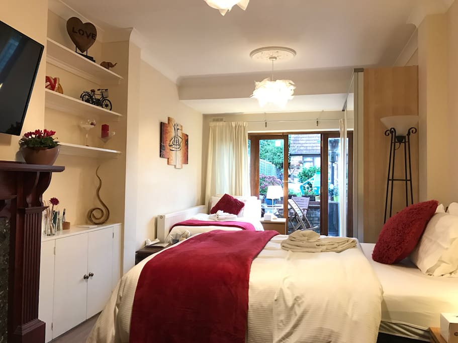 Lovely, family, Garden view room