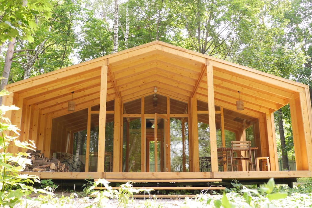 The house together with terrace measures 645 sq. ft./ Общая площадь дома вместе с террасой - 60 кв.м.