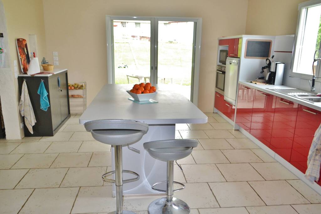Cuisine avec ilot central