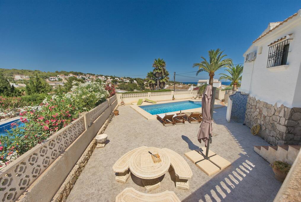 Pool looking to the sea.