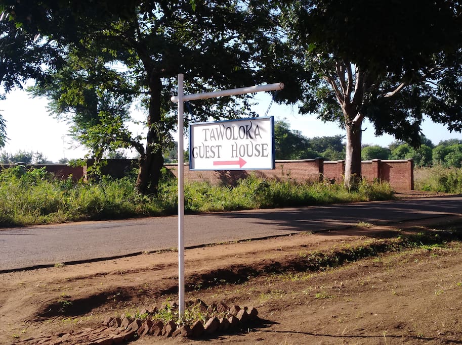Sign post to the Guest house