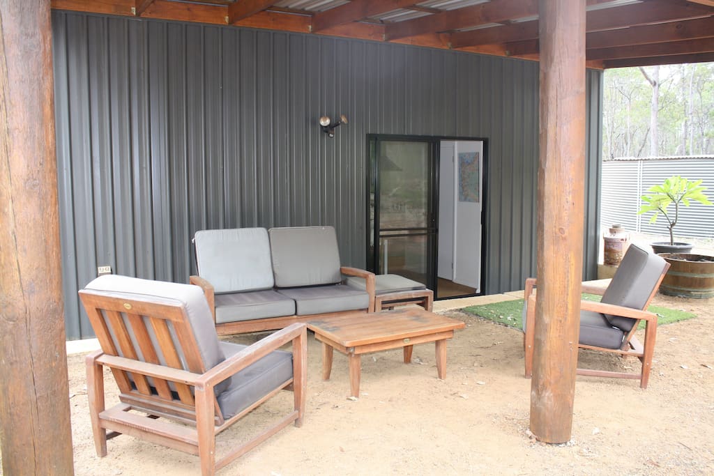 Sit out with a nice glass of wine and relax and enjoy the nature.