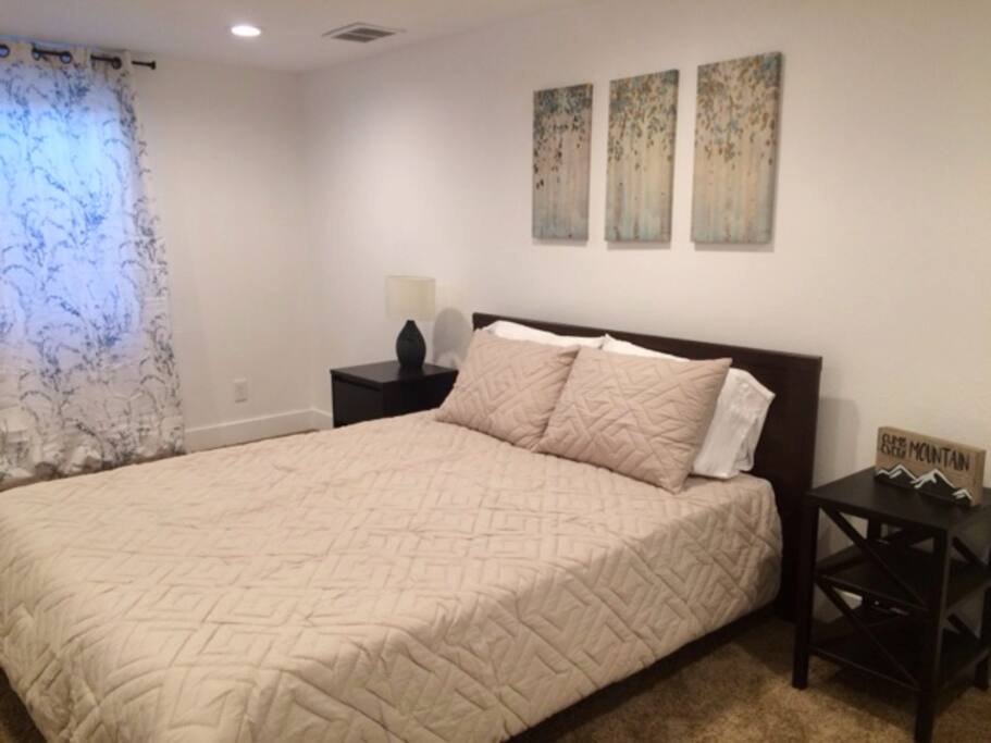 Comfy queen bed