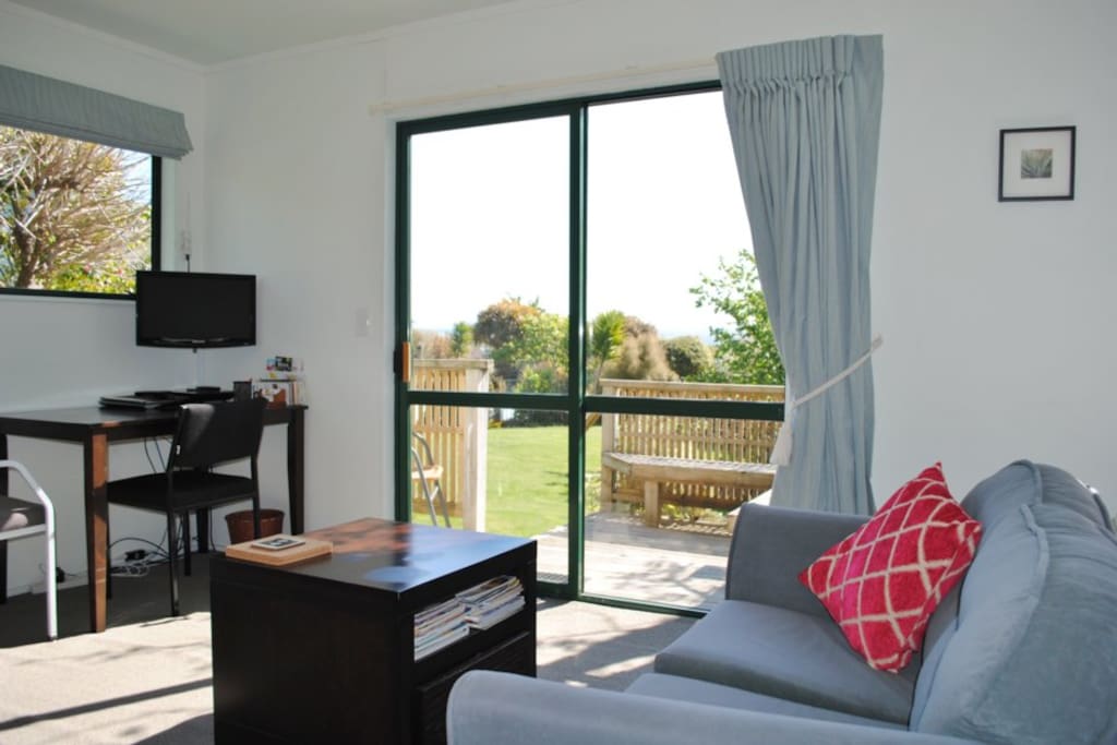 Relax with a magazine and aview