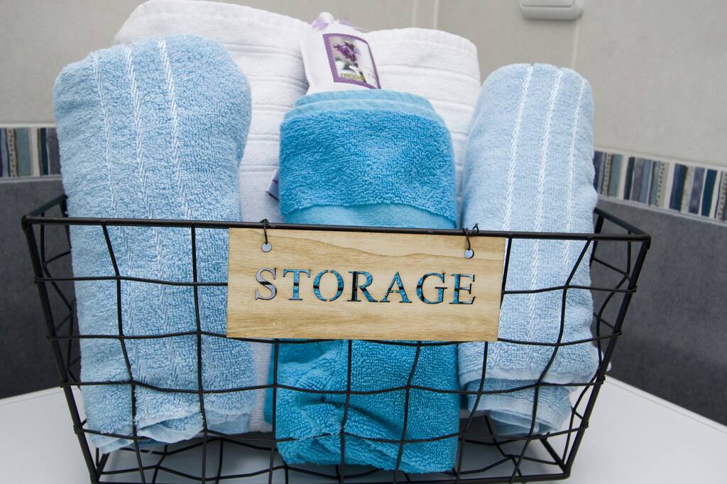 fresh and clean towels only for you