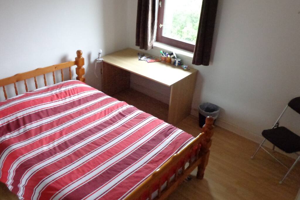 Bed and desk