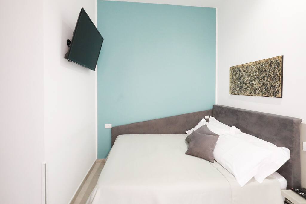 Bed with smart tv