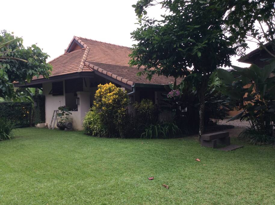 Garden flat.