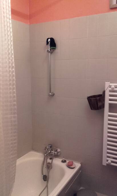 Salle de bain avec baignoire