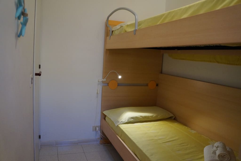 Camera con letto a castello