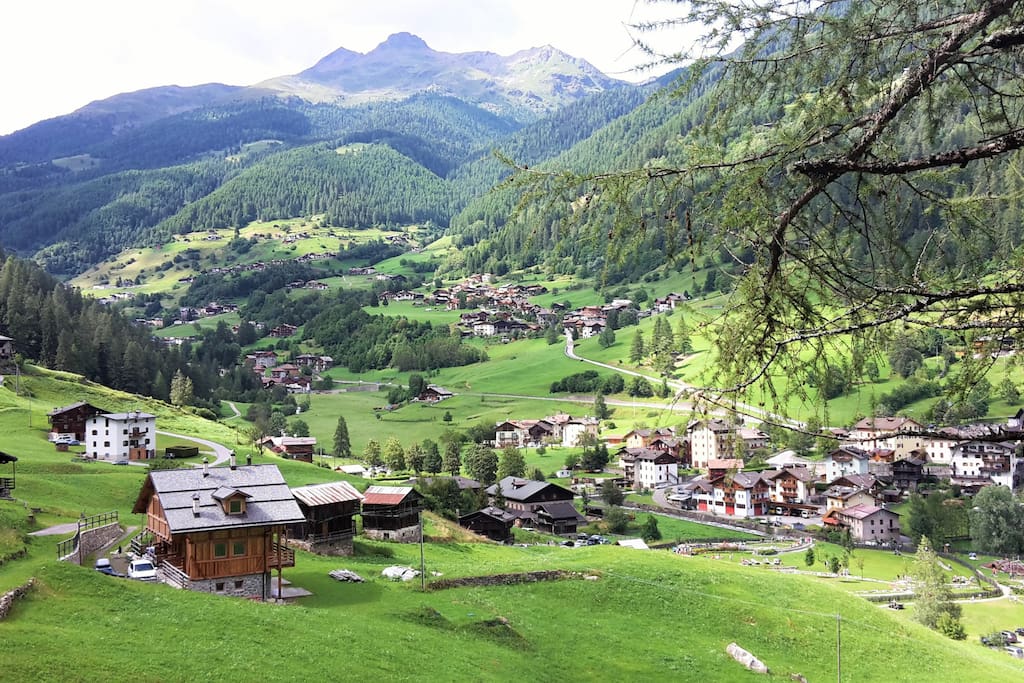 Panoramica sulla Val di Rabbi.