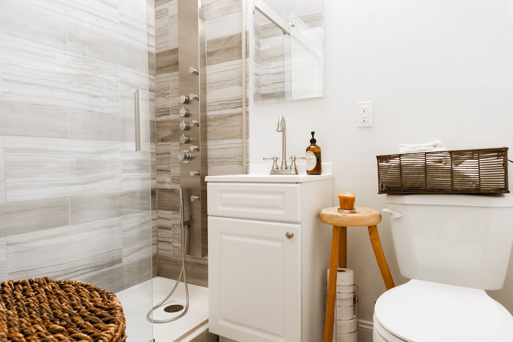 Bathroom, with our lovely turkish shower!