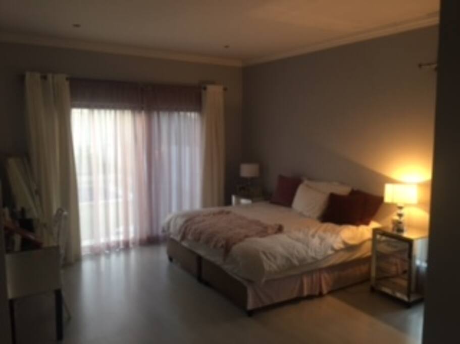 Main bed room with full dressing area an on suite