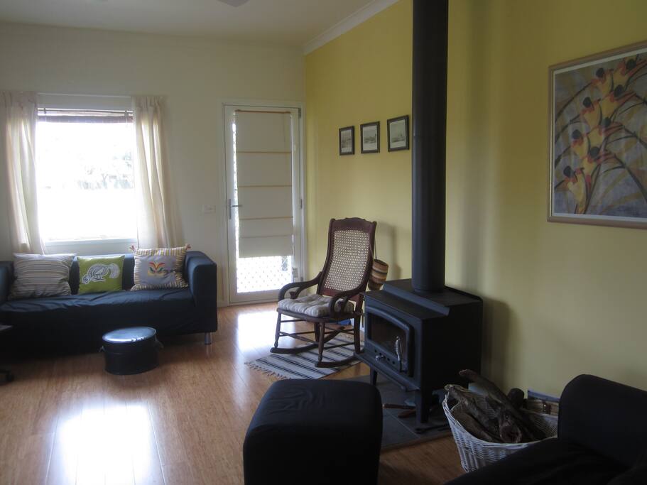 Nectre stove and comfy couches