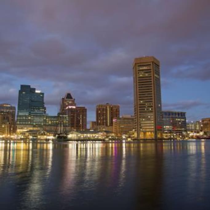 Inner Harbor Downtown Baltimore