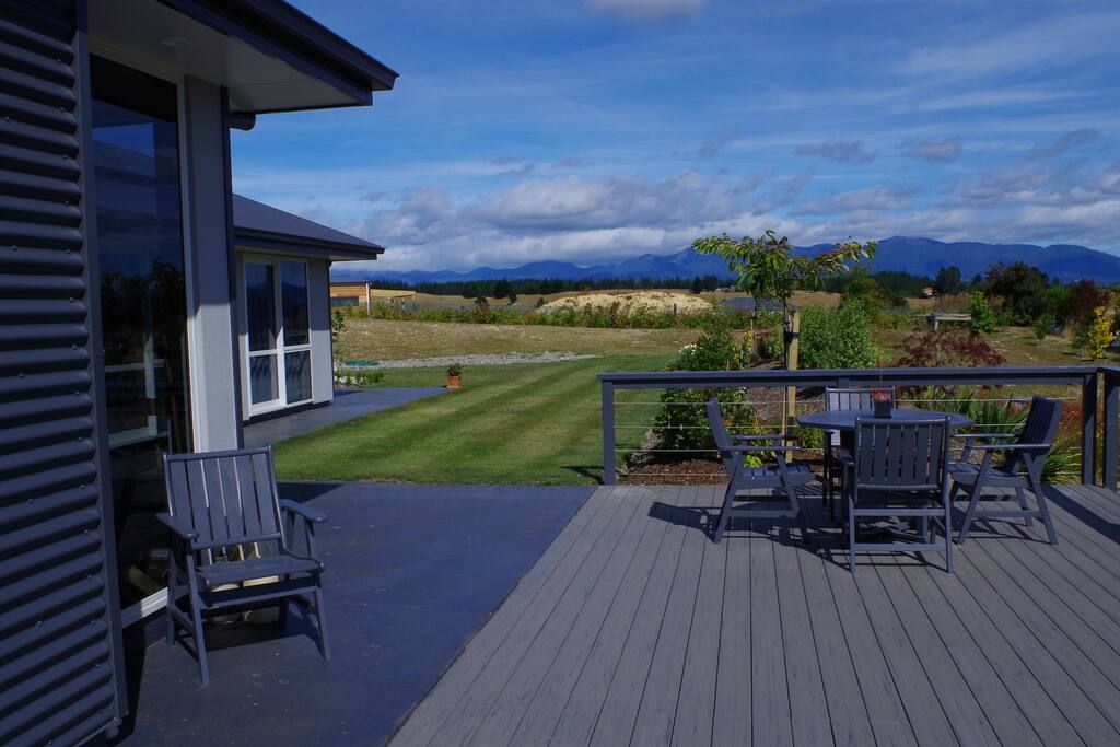Relaxing deck to enjoy a glass of wine.