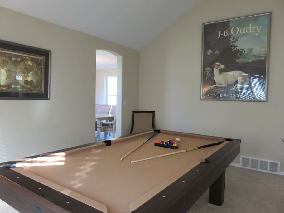 The Billiard Room. With Full Size Pool Table.