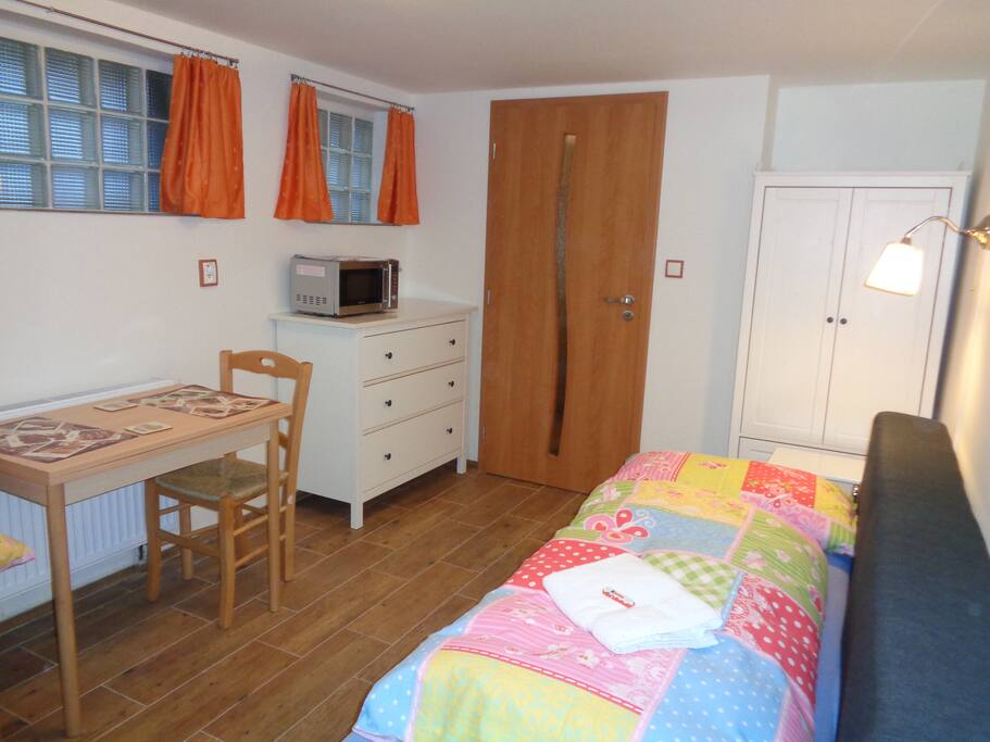 The studio is more comfortable and spacious for 1 person.