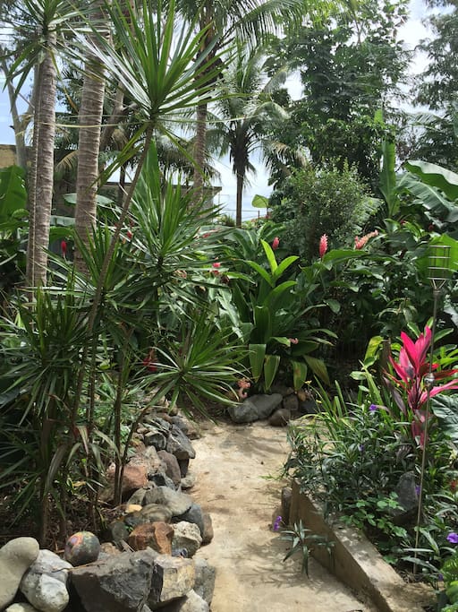 Walkway to camp area