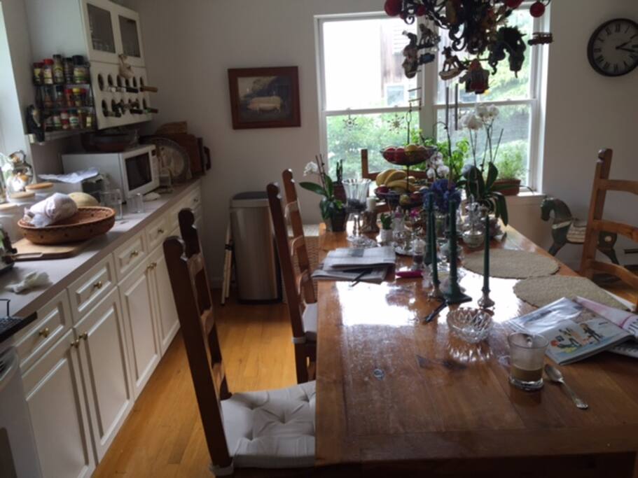kitchen where breakfast is served