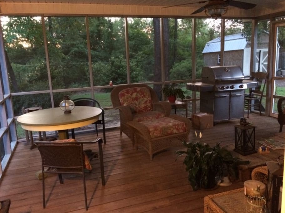 QUIET porch. Watch the birds