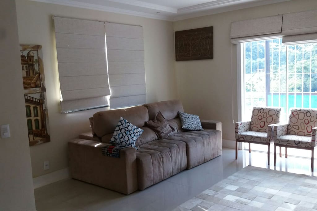 sala com sofa cama