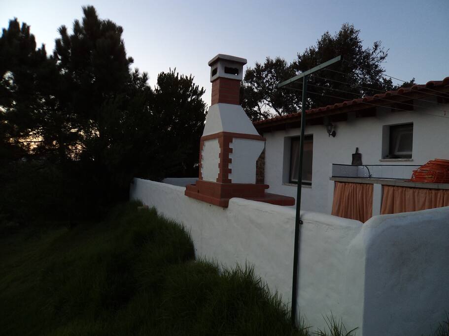 O exterior da casa