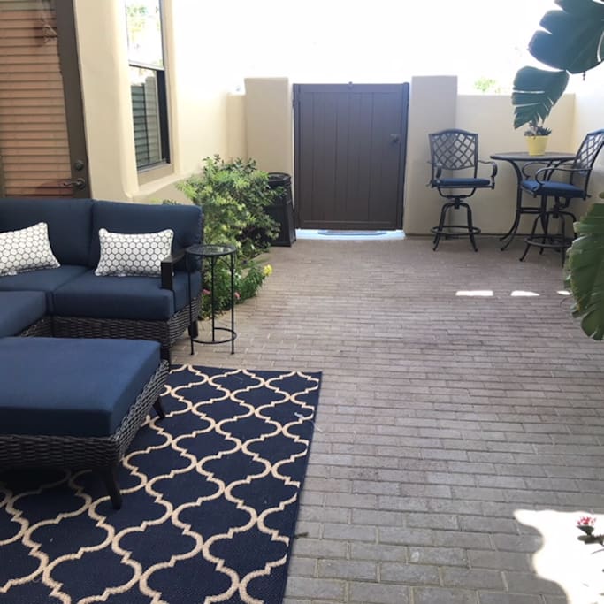 Keyed entry to Private Courtyard Queen Casita