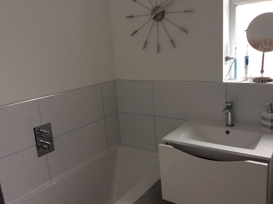 Newly-refurbished bathroom